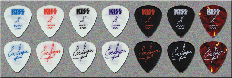 KISS Farewell Tour Pacific Leg Prototype Guitar Picks