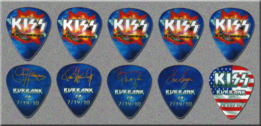 KISS Tonight Show with Jay Leno Guitar Picks